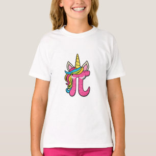 Süßes Einhorn Pi Tag 3.14 Mathe Zahl Pi Pun T-Shir T-Shirt