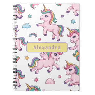 Süßes Einhorn Regenbogen Notizblock