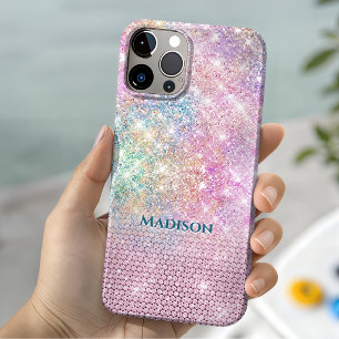 süßes Einhorn rosa falscher Glitter Rhinestone Mon Case-Mate iPhone Hülle