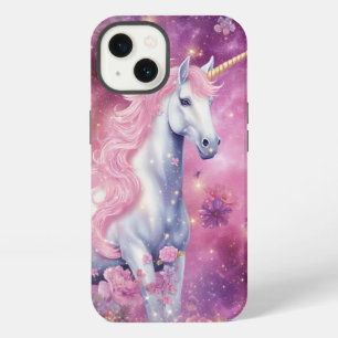 Süßes Einhorn Rosa Fantasy Floral Weiblich iPhone 13 Hülle