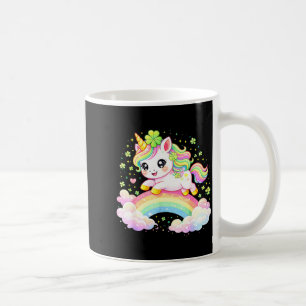 Süßes Einhorn Shamrock St. Patricks Tag Leprechaun Kaffeetasse