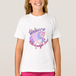 Süßes Einhorn T-Shirt Design 