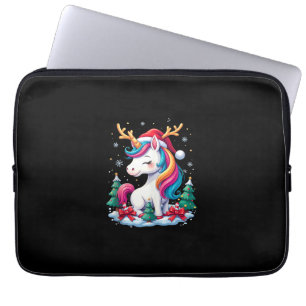 Süßes Einhorn Weihnachten Mädchen Kinder Xmas Sant Laptopschutzhülle