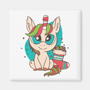 Süßes Einhorn-Weihnachtskostüm-Geschenk für Einhor Magnet