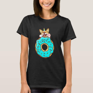 Süßes Einhorn-Welsh-Corgi-Donut-Mädchen-Kinder T-Shirt