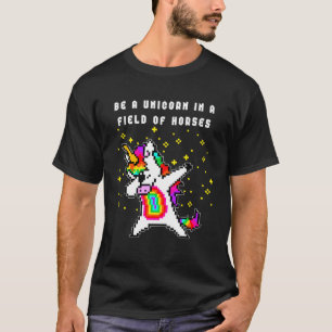 Süßes Einhorn Zitat Sei ein Einhorn kein Pferd Pix T-Shirt