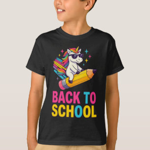 Süßes Einhorn Zurück zur Schule Erster Schultag T-Shirt