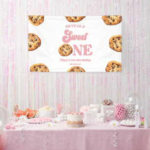 Süßes Einkochen und Milch 1. Geburtstag Party Banner