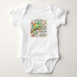 Süßes Eins-in-einem-Chamäleon-Pun-Baby-Body Baby Strampler