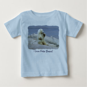 Süßes Eisbärjunges & Arktis-Eis-Kleinkind T-Shirt