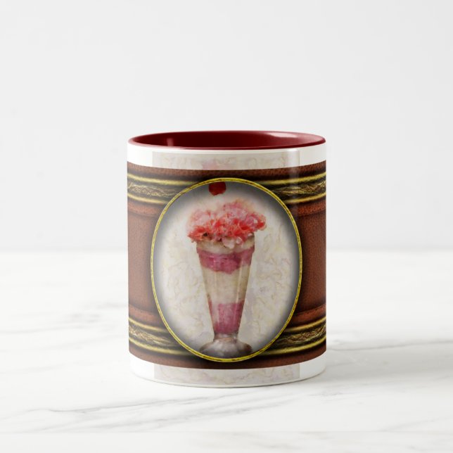 Süßes - Eiscreme - Eiscreme Floß Zweifarbige Tasse (Mittel)