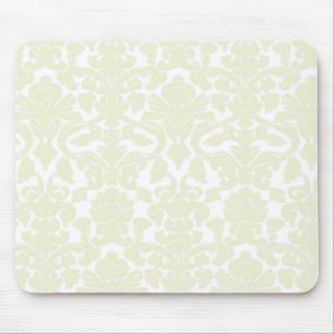 Süßes Elfenbein-Damaskus-Muster Mousepad