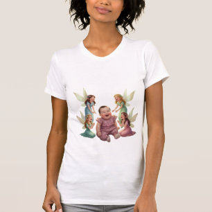 Süßes Engel-Baby mit Feen Kunst Damen T-Shirt
