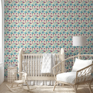 Süßes-Enten-Blumenmuster-Ästhetik-Pastell-Kawaii-B Tapete