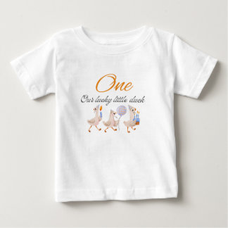 Süßes Enten-Geburtstags-T-Shirt für Baby-Jungen od Baby T-shirt