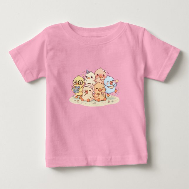 Süßes Entenfreunde Kinder T-Shirt (Vorderseite)