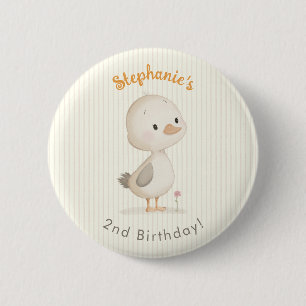 Süßes Entlein Geburtstag Button