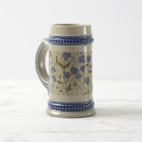Süßes Erbsenblau und cremefarbenes Cottage-Design