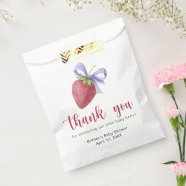 Süßes Erdbeeren mit Bogen - vielen Dank Geschenktütchen