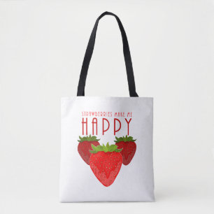 Süßes Erdbeeren-Zitat-Design Kawaii Obst
