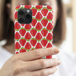 Süßes Erdbeermuster Ästhetik Case-Mate iPhone Hülle