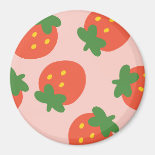 Süßes Erdbeermuster Magnet