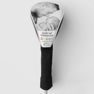 Süßes erstes Vatertags-Daddy-Foto Golf Headcover