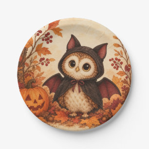 Süßes Eulen-Fledermaus-Kostüm Halloween-Party-Tell Pappteller