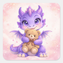 Süßes Fantasy-Tier-Sticker