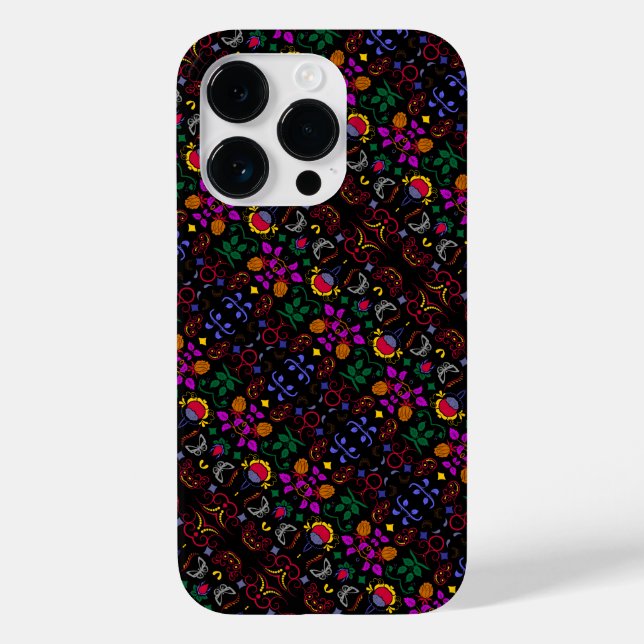 Süßes farbenfrohes Blumenmuster  Case-Mate iPhone Hülle (Rückseite)