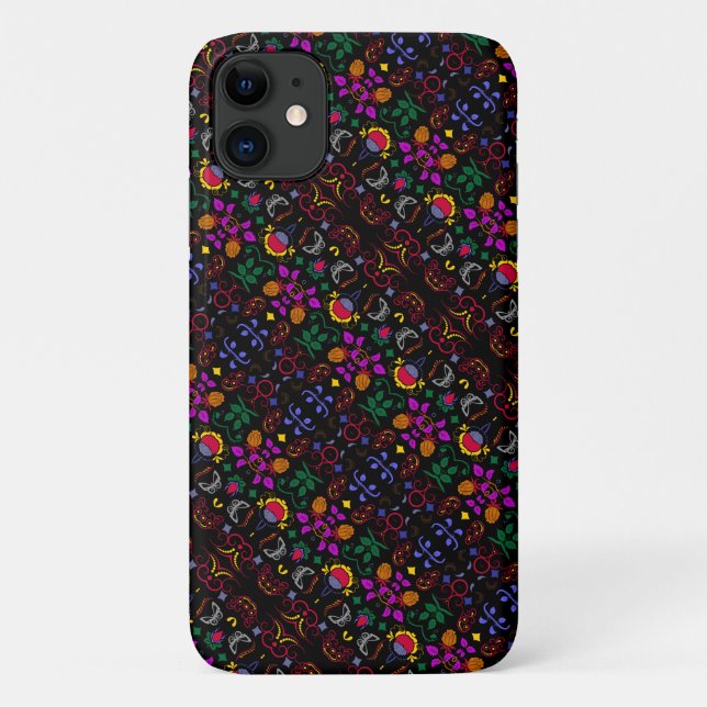 Süßes farbenfrohes Blumenmuster  Case-Mate iPhone Hülle (Rückseite)