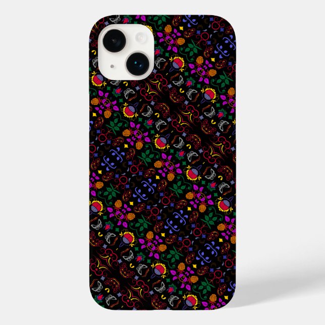 Süßes farbenfrohes Blumenmuster  Case-Mate iPhone Hülle (Rückseite)