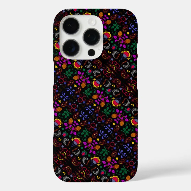 Süßes farbenfrohes Blumenmuster  Case-Mate iPhone Hülle (Rückseite)