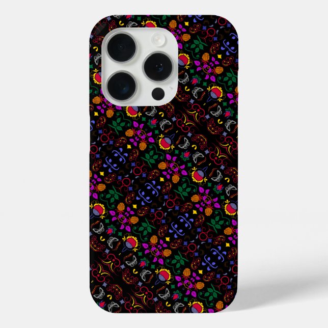 Süßes farbenfrohes Blumenmuster  Case-Mate iPhone Hülle (Rückseite)