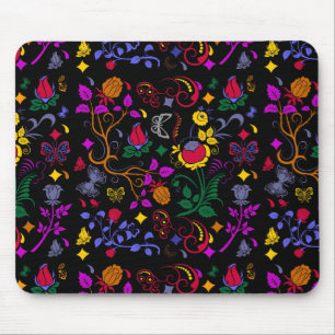 Süßes farbenfrohes Blumenmuster  Mousepad