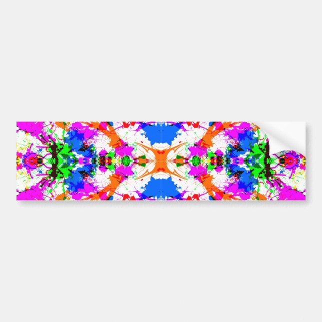 Süßes farbenfrohes Spritzlackdesign Autoaufkleber (Vorne)