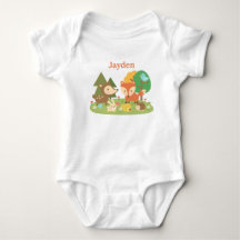 Süßes farbenfrohes Waldtier für Babys