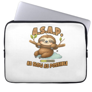 Süßes Faultier ASAP � So Langsam Wie Möglich Klass Laptopschutzhülle