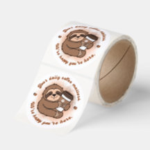 Süßes Faultier Kaffee Gute Laune Design