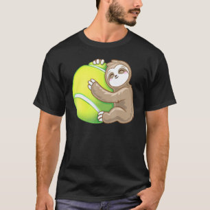 Süßes Faultier liebt Tennisball T-Shirt
