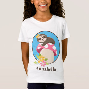 Süßes Faultier Namen Mädchen hinzufügen T-Shirt