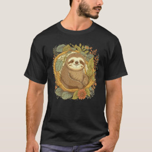 Süßes Faultier Tier auf Faultier 1 T-Shirt