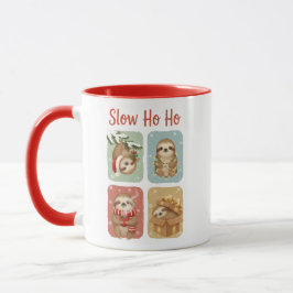 Süßes Faultier Weihnachten – Langsames Ho Ho Tasse