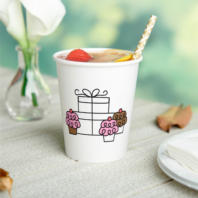 Süßes Feiern Cupcake und Geschenkboxen Pappbecher (Von Creator hochgeladen)