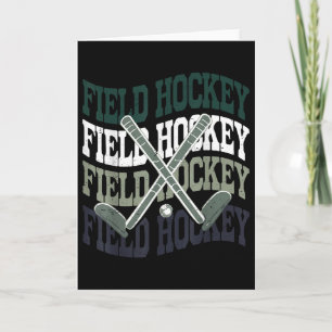 Süßes Feldhockey-Shirt Teenie-Mädchen Jugend Schwe Karte