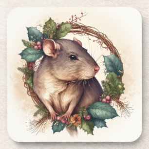 Süßes festes Tier Rat Feiertage/Weihnachtsgetränk Getränkeuntersetzer