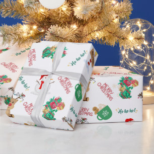 Süßes festliches Weihnachten für Kinder Geschenkpapier