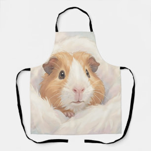 Süßes flauschiges Meerschweinchen-Porträt Schürze