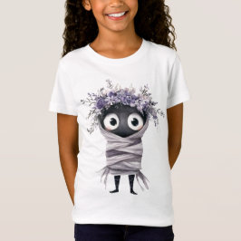 Süßes florales Mumien-Kinder-Halloween-T-Shirt Lil T-Shirt