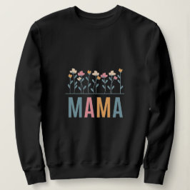Süßes, florales Sweatshirt für Mütter mit Blumende